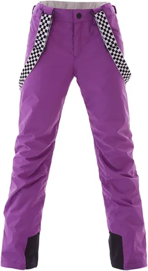 GS SNOWING Women's Insulated Snow Pants Waterproof Windproof Snowboard Ski Bibs with Detachable Suspenders