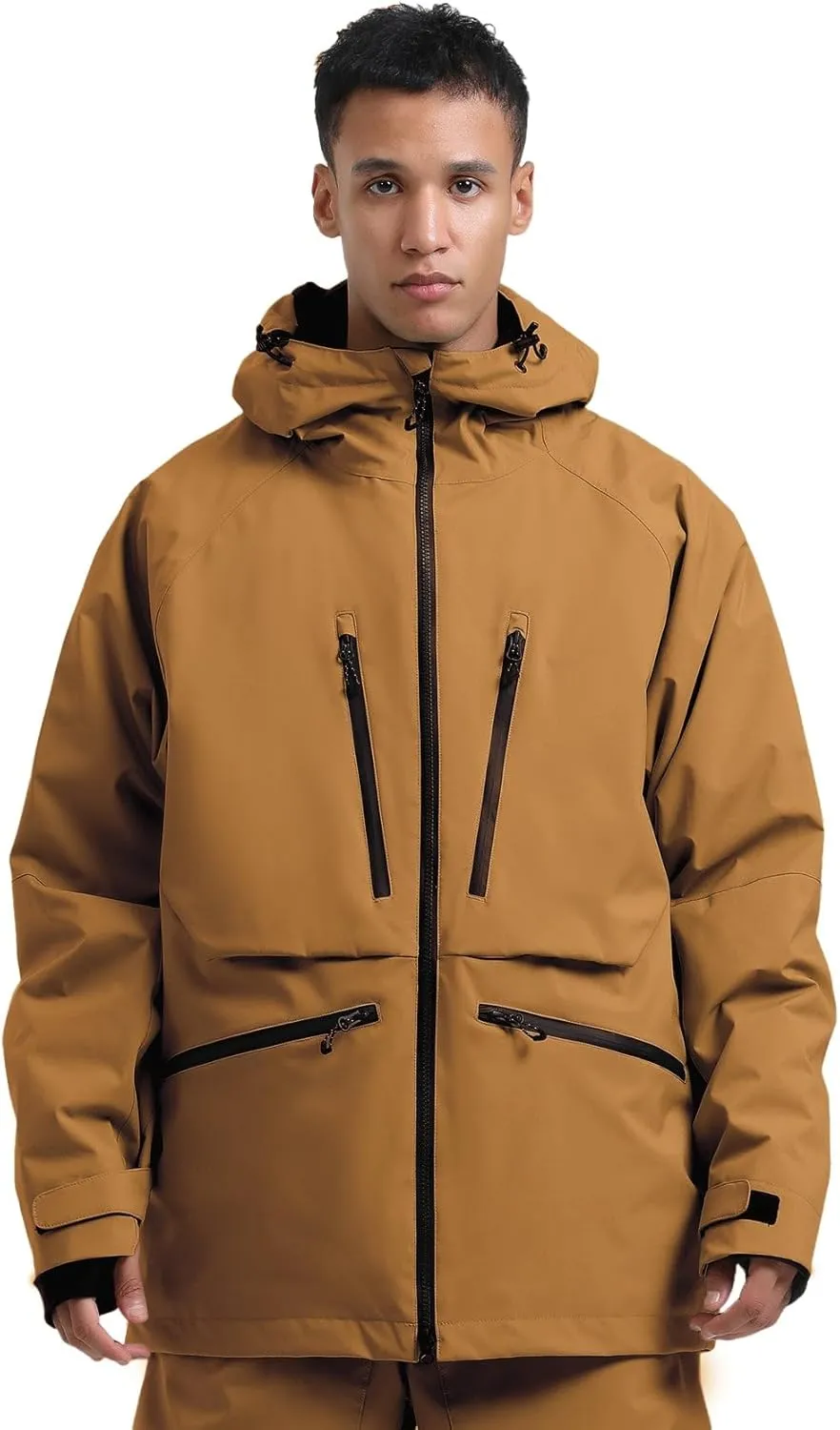 GSOU SNOW Mens Snowboard Jacket Womens Ski Coat Waterproof Insulated Snow Coat Winter Hooded Mountain Jackets