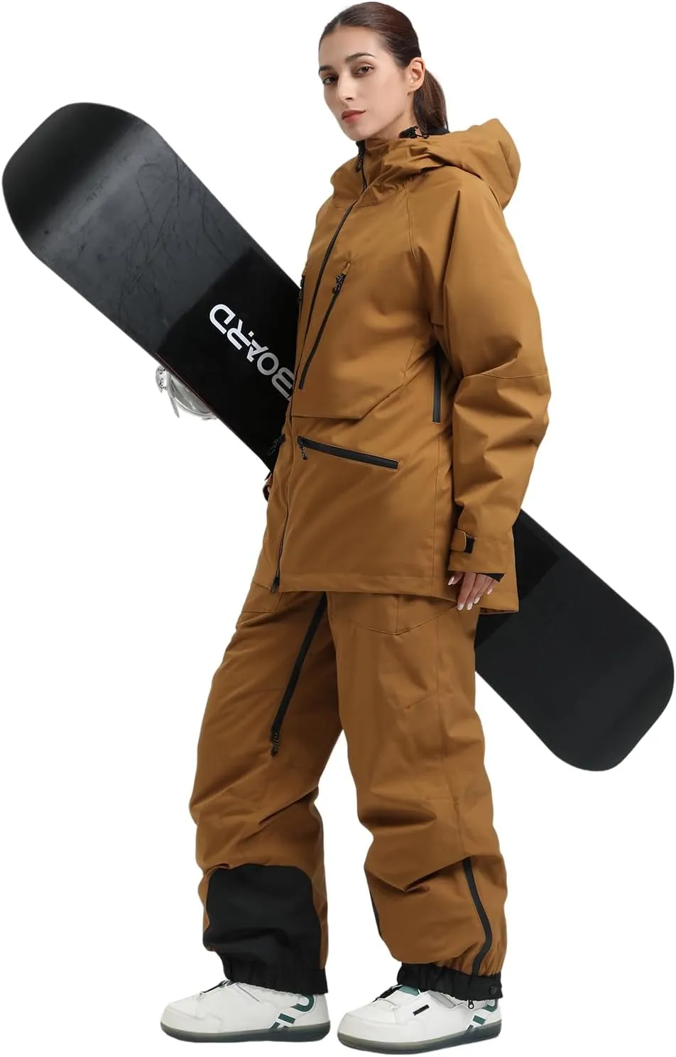 GSOU SNOW Mens Snowboard Jacket Womens Ski Coat Waterproof Insulated Snow Coat Winter Hooded Mountain Jackets
