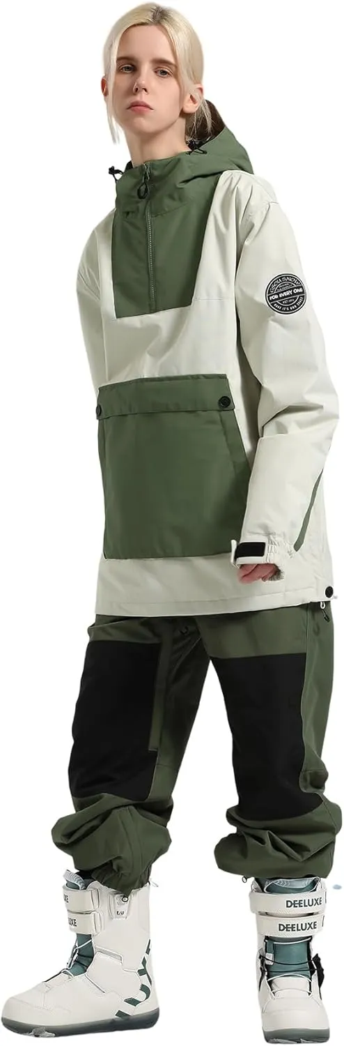GSOU SNOW Women Ski Jacket Snow Coat Waterproof Windproof Snowboarding Jacket Coat Insulated Warm Winter