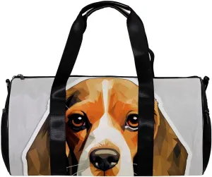 Gym Bag for Women,Small Gym Bag for Men,Dog Beagle Cartoon Dog,Overnight Bag