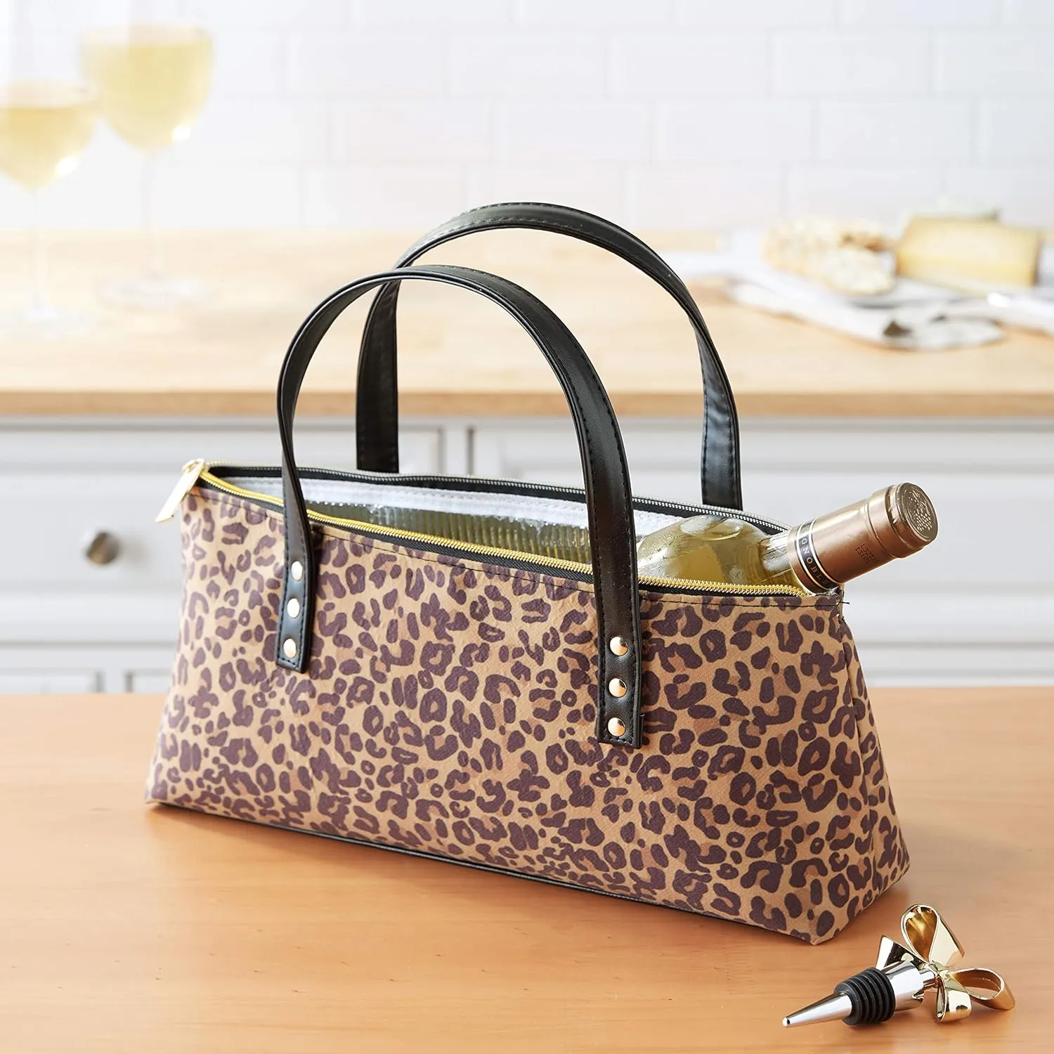 Happy Hour Insulated Wine Clutch | Bottle Carrier for Travel, Picnics & Gifts