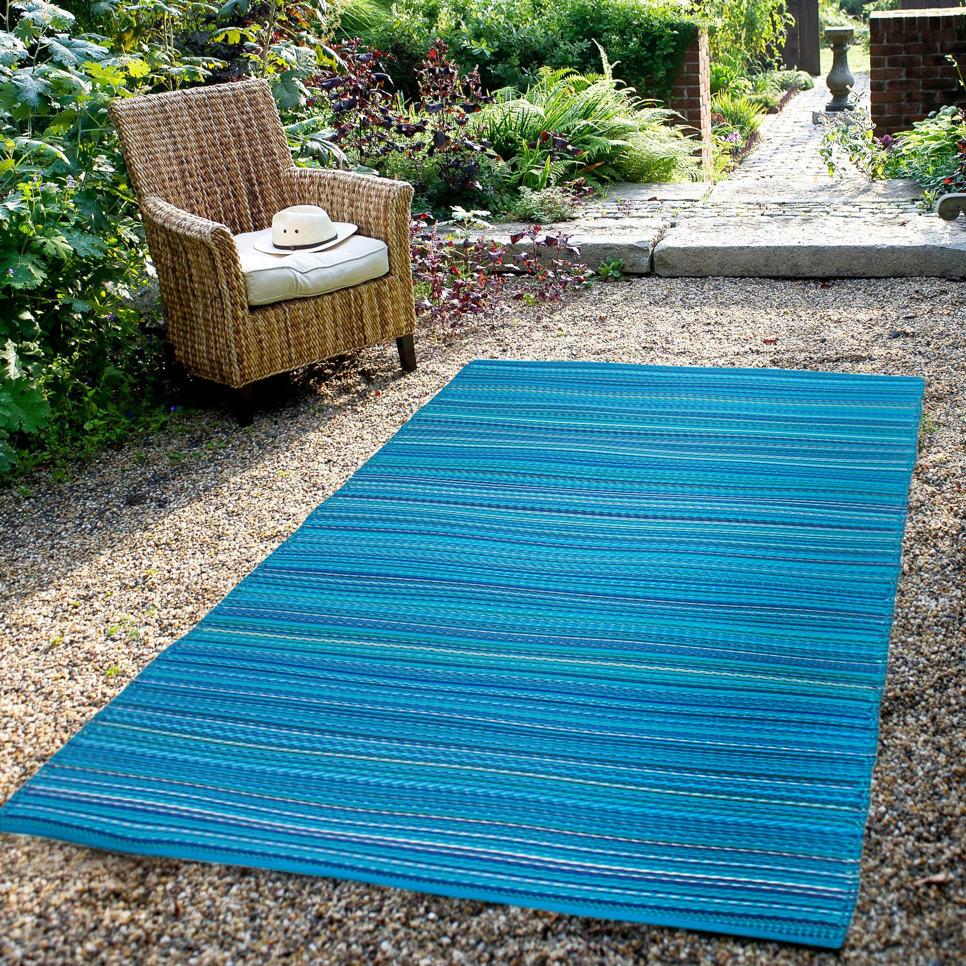 Havana - Turquoise Foldable Rug