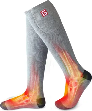 Heated Socks Women Electric Battery Socks Thermal Insulated Socks for Arthritis, Winter Thick Warm Cotton Sox Heating Foot Warmer, Unisex & USA 6-13 Size