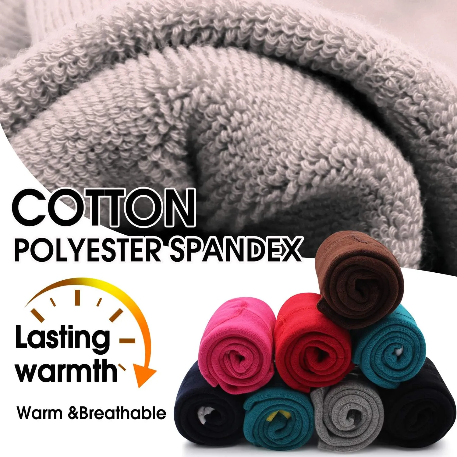 Heated Socks Women Electric Battery Socks Thermal Insulated Socks for Arthritis, Winter Thick Warm Cotton Sox Heating Foot Warmer, Unisex & USA 6-13 Size