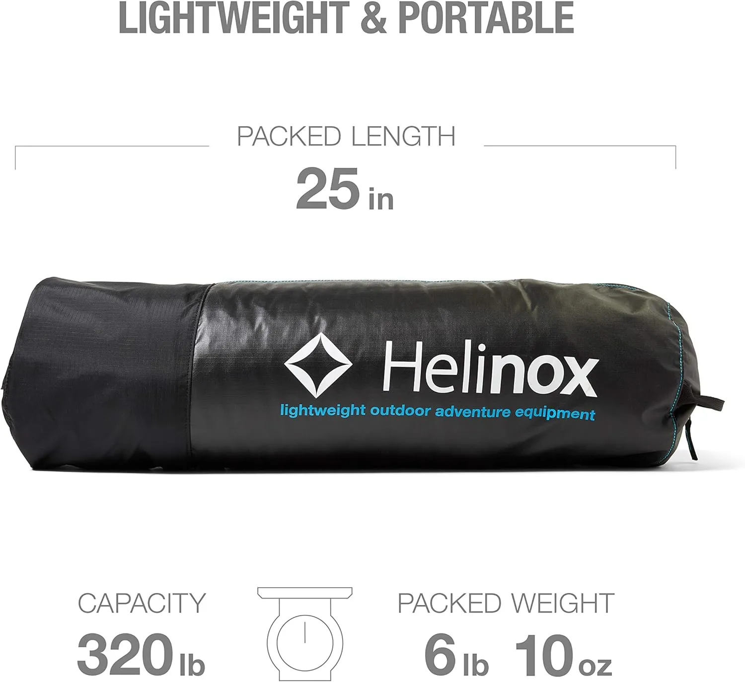 Helinox Cot One Insulated Lightweight, Compact, Collapsible, Portable Four Season Camping Cot (2022)