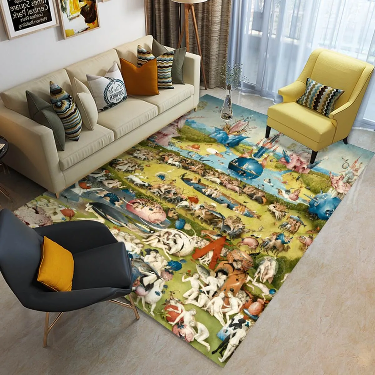 Hieronymus Bosch The Garden of Earthly Delights Floor Mat