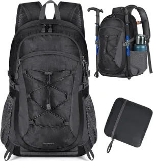 Hiking Backpack 40L Waterproof Camping Backpack Lightweight Packable Backpack for Women Men Outdoor Travel Daypack