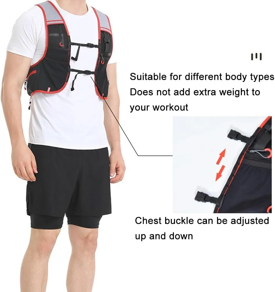 Hiking Backpack for Women with Water Bladder,Hydration Pack for Runners,Wet/Dry Bag Compartment for Trail Running, Hiking, Biking(Red,S)