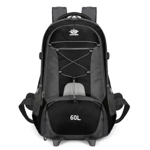 Hiking Backpack Large Capacity Camping Backpack Lightweight Waterproof Durable Multifunctional Outdoor Travel Daypack with shoe compartment(50-60L)