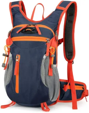 Hiking Backpack Outdoor Lightweight Waterproof Breathable Travel Daypack for Trekking Cycling Climbing and Sports Adventures (Blue)