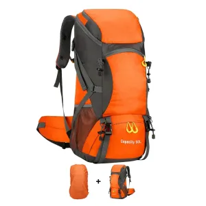 Hiking Backpack Waterproof 50L Lightweight Travel BackpackRain Cover for Camping Trekking Hiking Walking Outdoor Sports