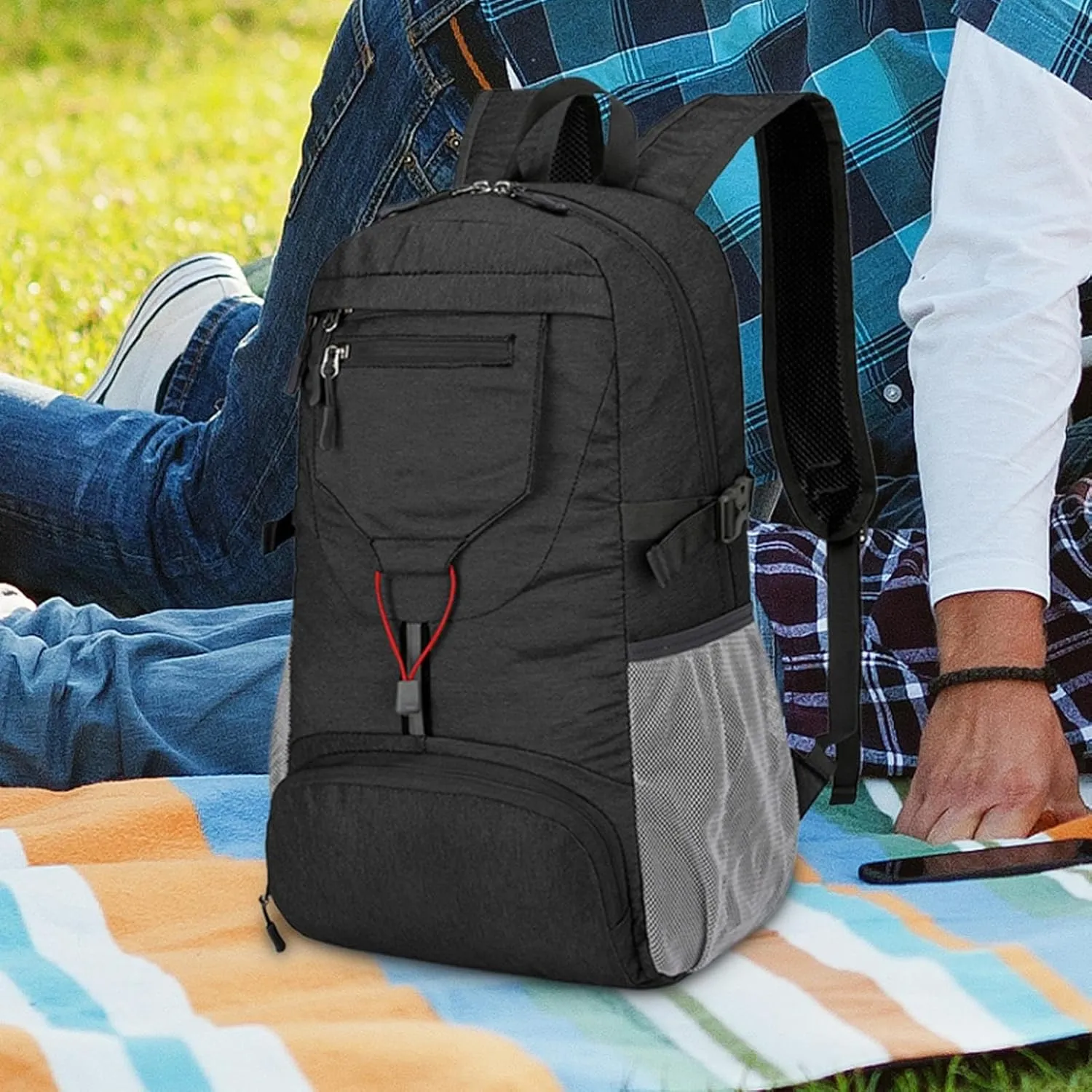 Hiking Backpack Waterproof - Lightweight Breathable Trekking Daypack | Hiking Daypack | Durable Outdoor Travel Day Bag Waterproof Travel Bag Reflective Stripes For Women Men | Small Compact