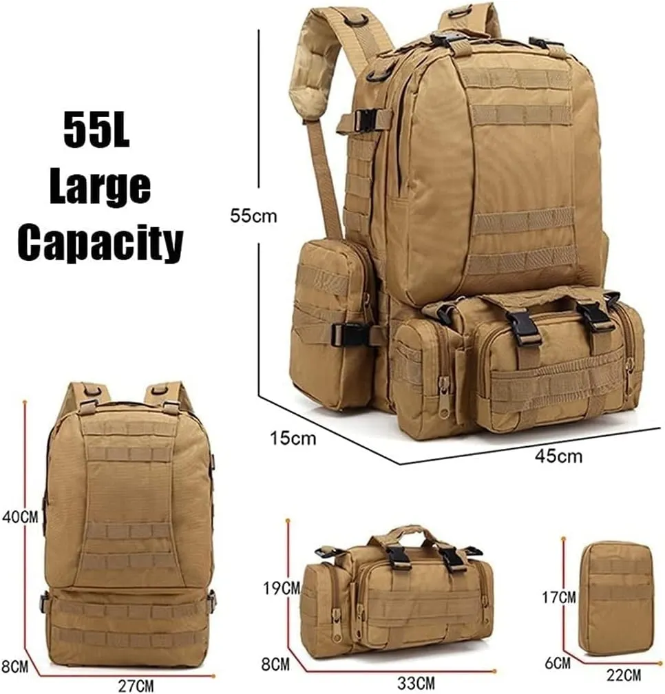 Hiking Backpack Waterproof Outdoor Internal Frame Backpacks for Men and Women Travel Camping Climbing(C)
