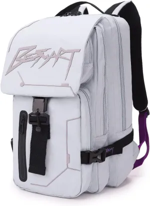 Hiking Outdoor Travel Backpack with Design, Water-Resistant Laptop Daypack Book Bag with Multi-Layer for Men & Woman (Light Grayish Blue)