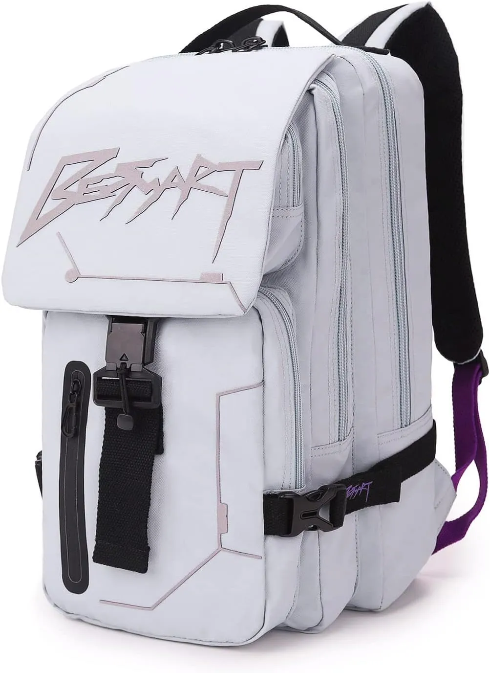 Hiking Outdoor Travel Backpack with Design, Water-Resistant Laptop Daypack Book Bag with Multi-Layer for Men & Woman (Light Grayish Blue)
