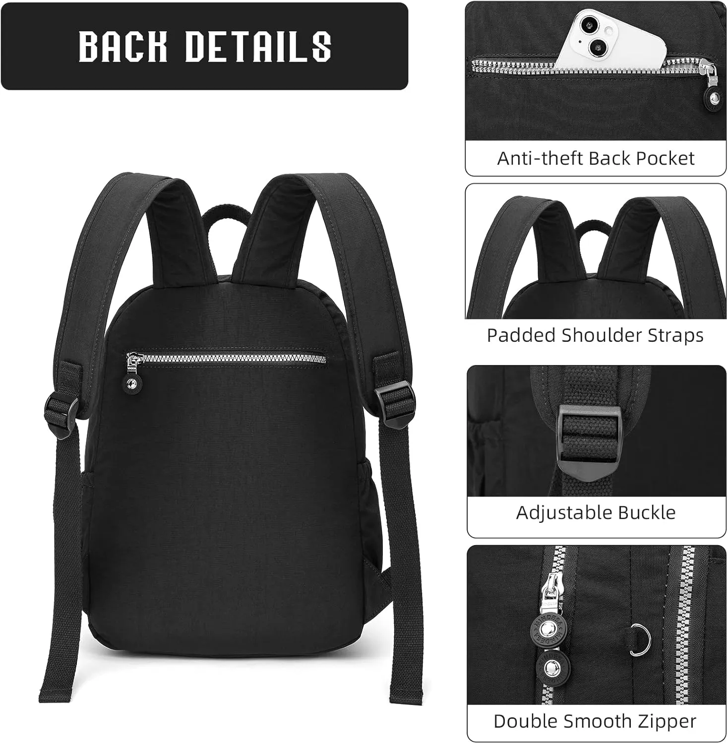 Hiking Waterproof 13" Laptop Backpack Purse for Women and Men,Travel Backpack