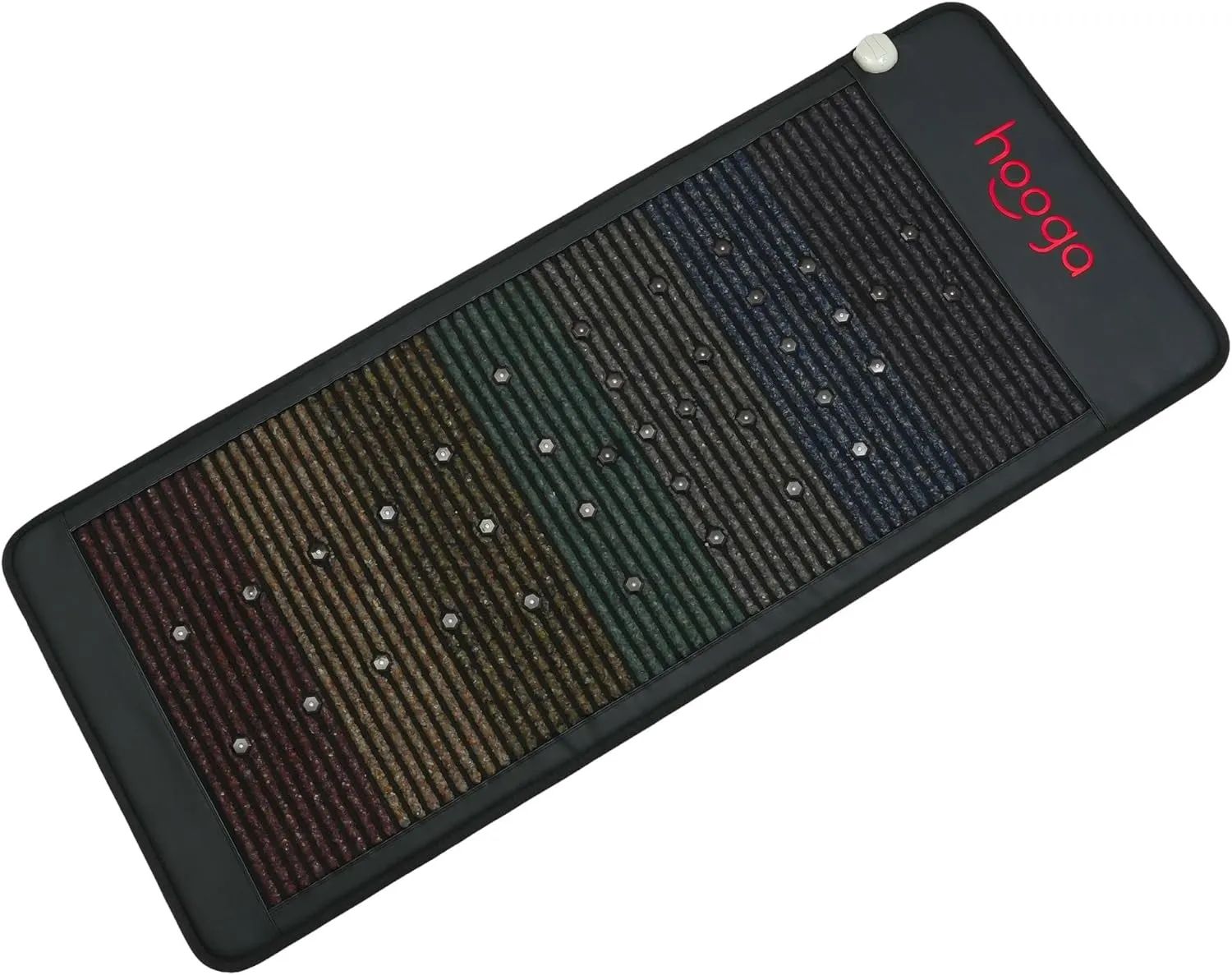 Hooga Far Infrared Heat and LightTherapy Mat, 74" Long Full Body Foldable Mat with Far Infrared Heat, 7 Natural Crushed Stones Types, Reduce Pain, Improve Relaxation