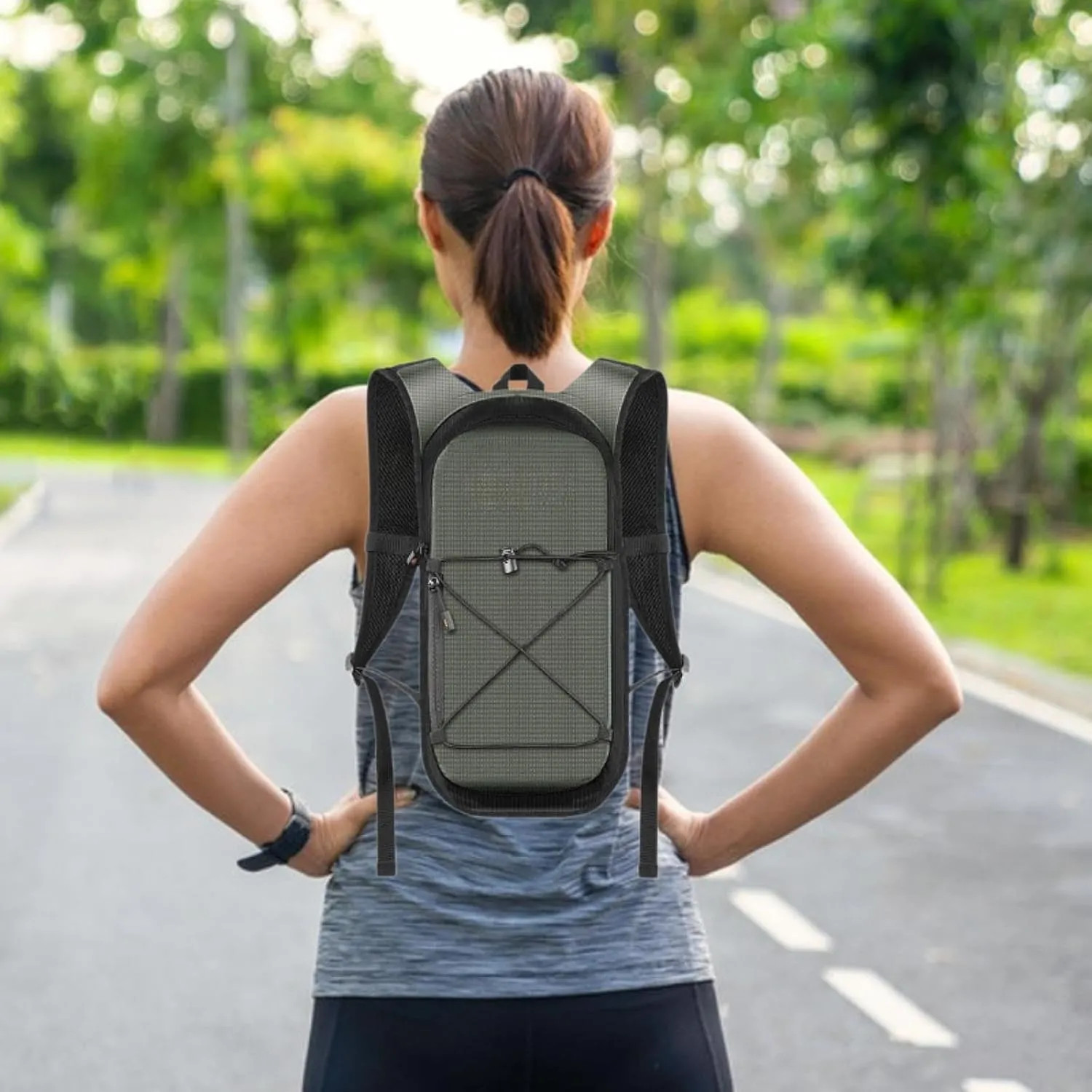 Hydration Backpack,Daypack Lightweight Practical Rucksack Water Bag Portable Hiking Water Backpack for Outdoor Sports Riding