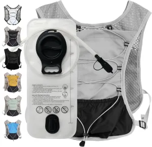 Hydration Running Vest Ultra-Lightweight for Women Men [2025 Upgraded], Breathable All-Weather Water Vest Hiking Backpack, Adjustable Water Backpack for Hiking, Cycling, Trail Marathon Race