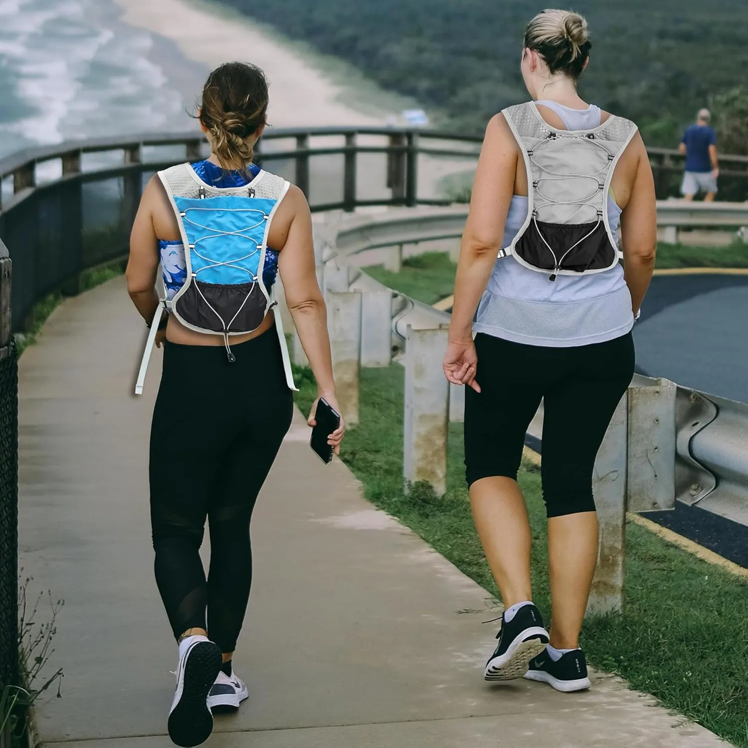 Hydration Running Vest Ultra-Lightweight for Women Men [2025 Upgraded], Breathable All-Weather Water Vest Hiking Backpack, Adjustable Water Backpack for Hiking, Cycling, Trail Marathon Race