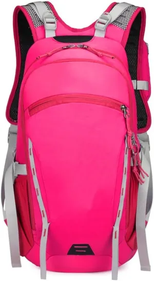 Hydration Vest,Running Hydration Pack,Holds 2L Water Bladder, Large Capacity Outdoor Water Bag Bag for Men and Women, Suitable for Camping, Fitness, Hiking(Black) (Pink )