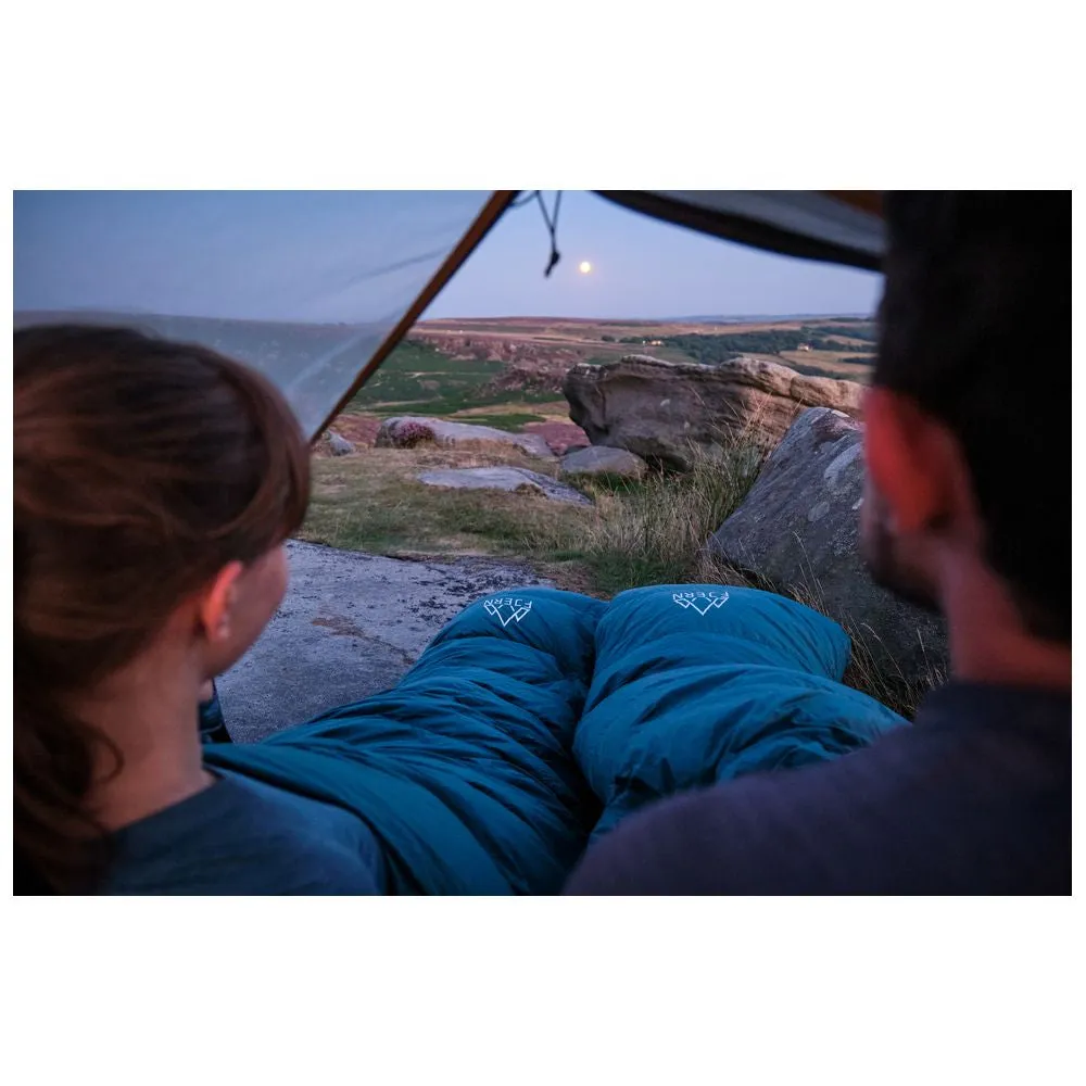 Hygge 200 Down Sleeping Bag (Petrol/Arctic Blue)