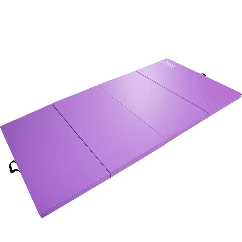 I Love Gymnastics Balance Beam & Mat | Pink, Blue & Purple