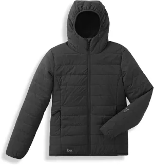 IBEX Merino Wool Aire Women's Puffer Jacket | Insulated, Breathable & Lightweight Hooded Jacket | Hoodies Ideal for Hiking, Running, Camping & Travel Small Black