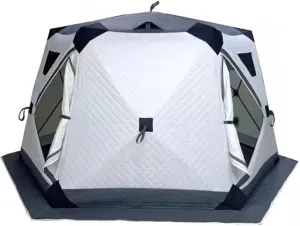 ice Fishing shelter Insulated ice Fishing Tent Thickened Warm, Cold and Rainproof Camping Ice Fishing Tent with Firewood Heater and Chimney(Color:2)