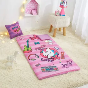 Idea Nuova JoJo Siwa 3 Piece Set with Sleeping Bag, Dec Pillow and Collapsible Storage Cube, Ages 3 ,Kids