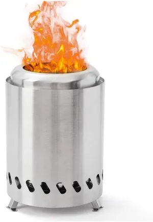 ILLITAN Camping stoves Wood Burning Stove 8 x 5.5in 1.98pound Stainless Steel Portable Mini Stove Portable Camping Hiking - Picnic BBQ