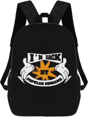 I'm Back by Popular Demand 17 Inch Travel Backpack Laptop Dayback Large Capacity Shoulders Back for Men Women