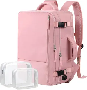 Inch Overnight delivery Women,Carry on Backpack,Hiking Backpack Cutting-edge Extra Backpack,17 Backpack,School Laptop Large Bag,Pink Travel for