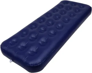 Inflatable Camping Mattress Single Size Blue Foldable Sleeping Mat Camping Inflatable Bed