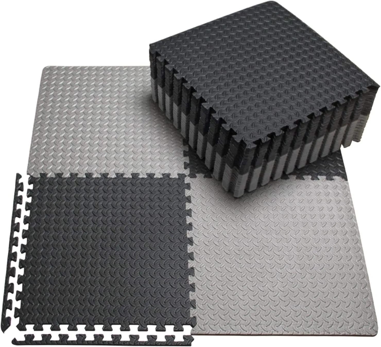 innhom 12/24/48 Tiles Gym Flooring Gym Mats Exercise Mat for Floor Workout Mat Foam Floor Tiles for Home Gym Equipment Garage
