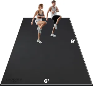 innhom Large Exercise Mat 7'x5'/8'x6'/9'x6'/10'x6' Workout Mat Gym Flooring for Home Gym Mats Exercise Mats for Home Workout Thick Floor Mat for Fitness