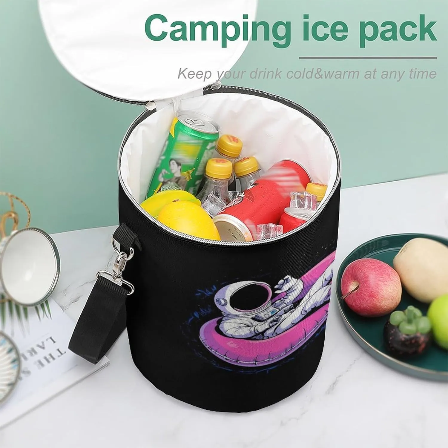 Insulated Bag with Hard Bottom, Leak Proof Coolers Backpack for Picnic Accessories
