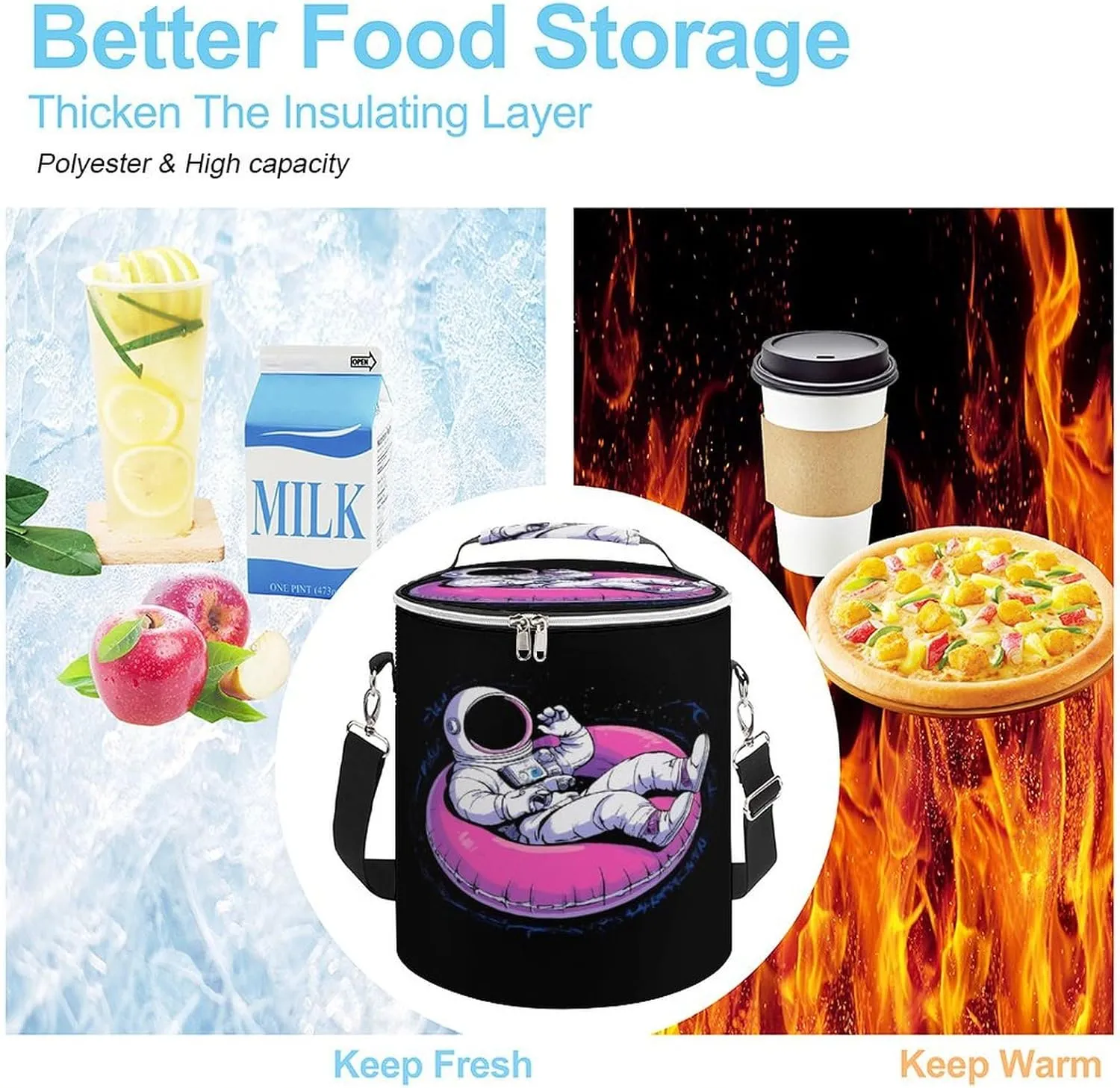 Insulated Bag with Hard Bottom, Leak Proof Coolers Backpack for Picnic Accessories