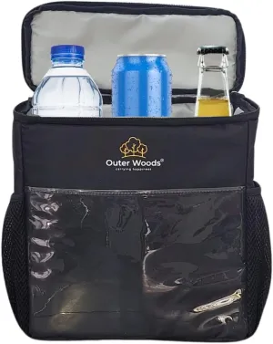 Insulated Cooler Bag for Cars and SUVs Water Bottle Bag for Car Drinks Cooler for Cars Insulated Bag