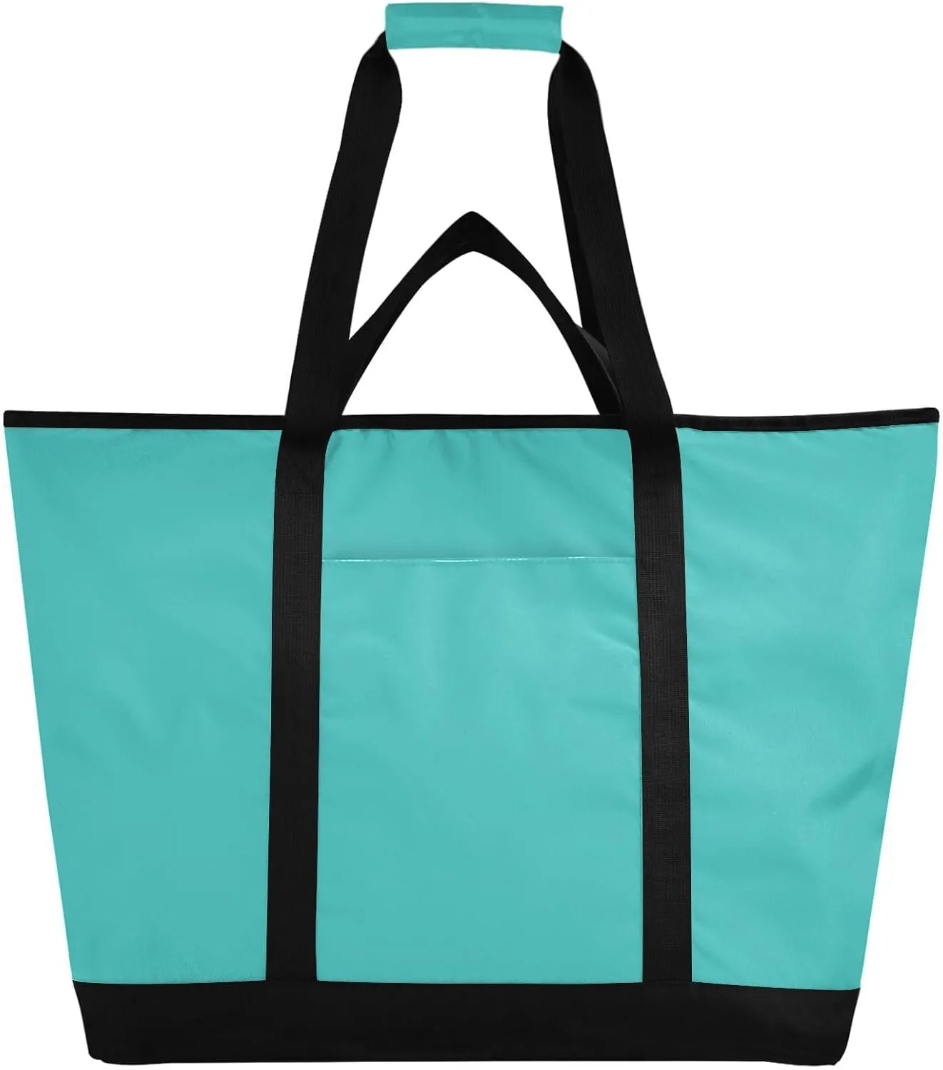 Insulated Cooler Bag with Zipper Hot or Cold Carrier Portable Travel Insulated Bag for Shopping Food Travel Beach Camping