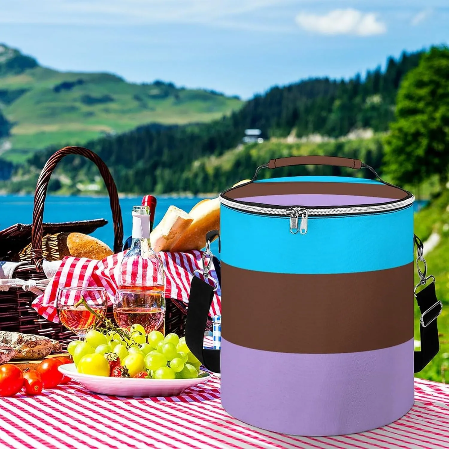 Insulated Cooling Pack Easy to Carry, Large Cooler Backpack, Thermal Bag for Picnic