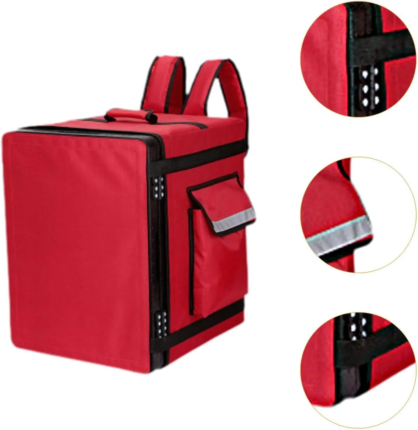 Insulated Food Delivery Backpack Thermal Bag 43 L Food Storage Cooler Rucksack Insulated Cooler Bag for Camping Picnics BBQ