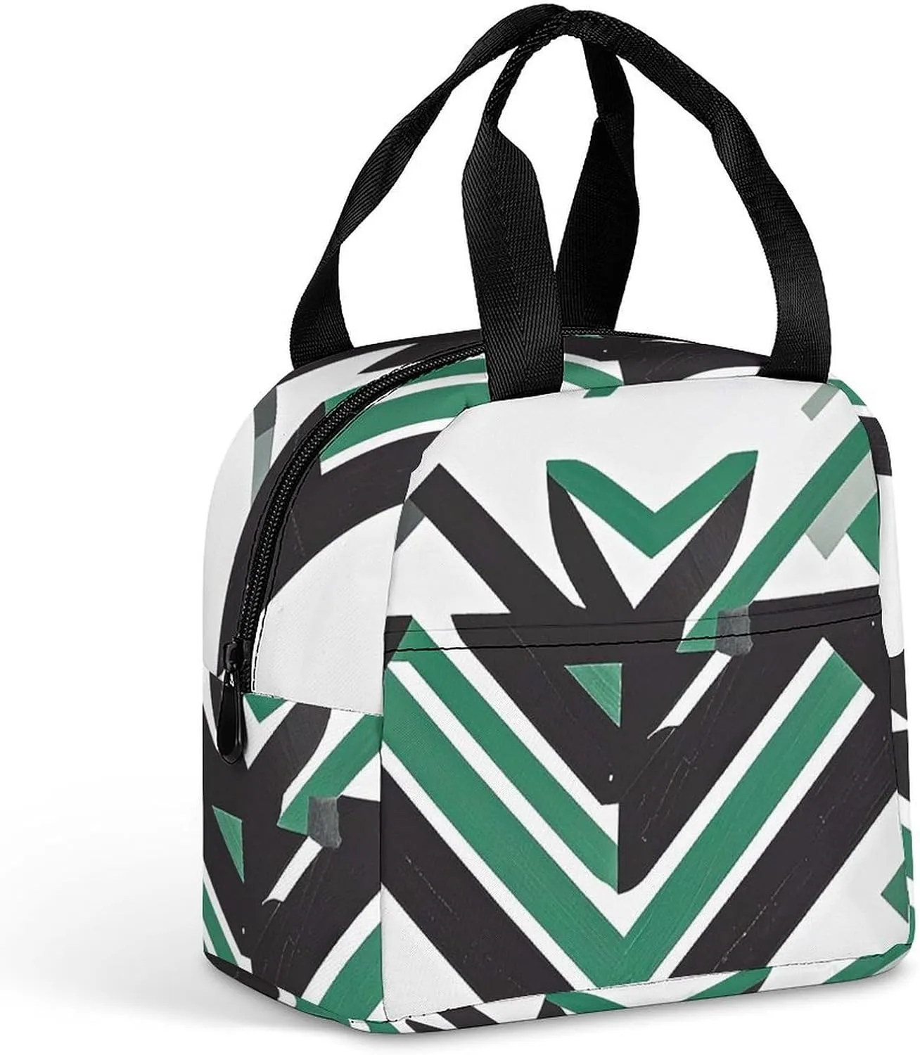 Insulated Lunch Bag Meal Bag, T-shaped Rural Pattern Arrow Printed Wide Opening Lunch Bag Reusable Leak-proof Meal Bag for Work Picnic Beach Trip Office Travel