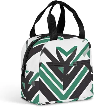 Insulated Lunch Bag Meal Bag, T-shaped Rural Pattern Arrow Printed Wide Opening Lunch Bag Reusable Leak-proof Meal Bag for Work Picnic Beach Trip Office Travel