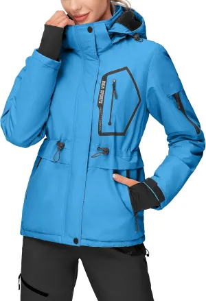 IUGA Waterproof Ski Jacket Women Warm Outdoor Winter Jackets Windproof Snowboard Winter Coats for Mountain Hiking