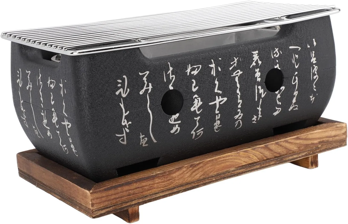 Japanese Style BBQ Grill Stove Quick Heating Versatile Performance Even Cooking with Enjoyable Dining Experience Compact & Portable for Camping Picnicking or Hosting a Backyard (M)