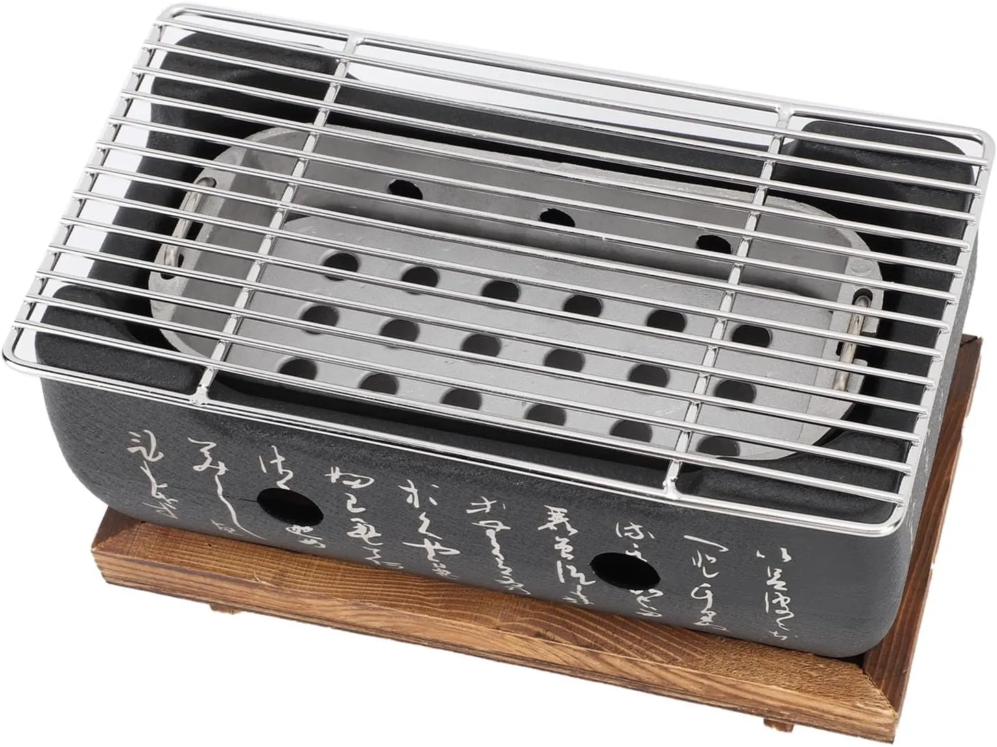 Japanese Style BBQ Grill Stove Quick Heating Versatile Performance Even Cooking with Enjoyable Dining Experience Compact & Portable for Camping Picnicking or Hosting a Backyard (M)