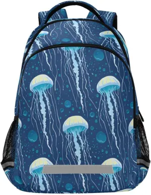 Jellyfish Design Waterproof Backpack - Casual Outdoor Sports Daypack with Ergonomic Shoulder Straps#15
