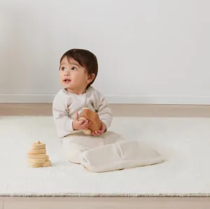 Jersey Sleeping Bag Sleeved 2.5 Tog, Oatmeal Marle- 3-12 months